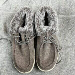 Hey Dude Britt Plush Faux Fur Slip-Ons